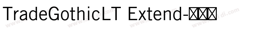 TradeGothicLT Extend字体转换